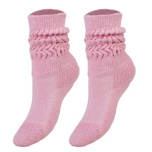 Kids Slouch Socks – 1 Pair Long Scrunchy Crew Socks Ages 3–5 - 1 of 4