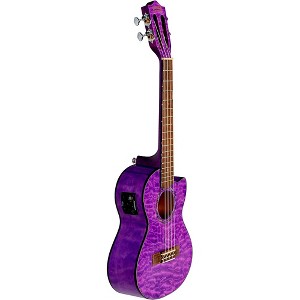 Lanikai QM-CET Quilted Maple Tenor with Kula PreampAcoustic Electric Ukulele - 1 of 4