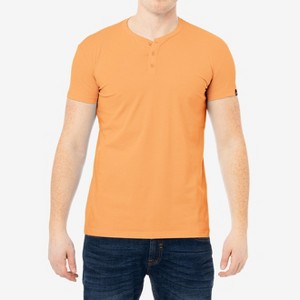 X RAY Men's Basic Henley Neck Short Sleeve T-Shirt - 1 of 3