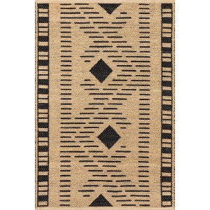 Nuloom Ranae Zigzag Bordered Jute Indoor Area Rug - 1 of 4