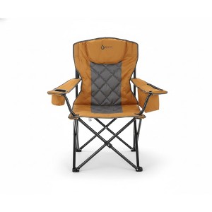 Arrowhead Outdoor Portable Folding Camping Quad Chair w/ 6-Can Cooler, Heavy-Duty Carrying Bag, Supports up to 450lbs (Workwear Tan) - 1 of 4