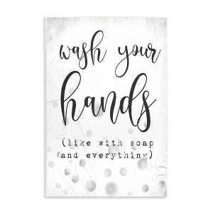 Stupell Industries Sassy Wash Your Hands Wall Plaque Art - 1 of 4