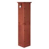 Alilang 24.40 Inch Tall Wooden Storage Cabinet with Eight Doors and Classic Design-Cherry - 4 of 4