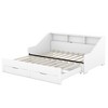 GDFStudio Barton Twin to King Size Daybed Frame with Storage Bookcases and Charging Design - 4 of 4