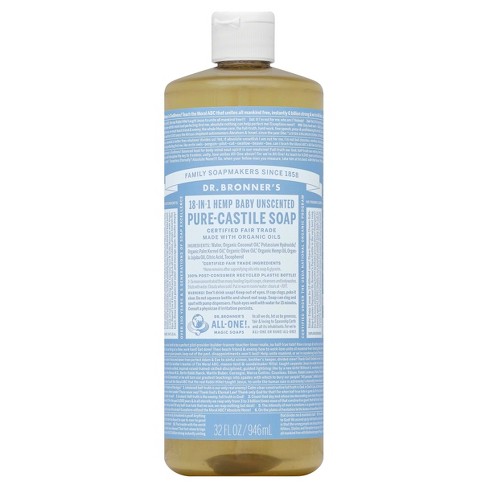 castile soap dr bronner unscented baby mild pure target oz cleaning