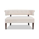 Jennifer Taylor Home Jared Roll Arm Tufted Bench Settee