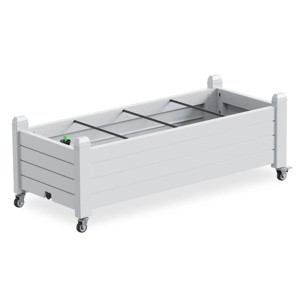 Chic Crate - Elevated Resin Garden Bed w/ Smart Drain & 21Gal - UV-Proof Ergo Design Indoor/Outdoor - 1 of 4