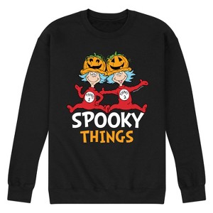 Men's - Dr. Seuss - Spooky Things Graphic Fleece Sweatshirt - 1 of 4