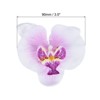 Unique Bargains DIY Craft Hair Decor Silk Handmade Phalaenopsis Artificial Flowers Purple 20 Pcs - 2 of 4