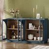 60" Buffet Sideboard Cabinet with Storage, Kitchen Pantry Cabinet, Accent Storage Cabinet, Coffee Bar Storage Cabinet for Living Room Kitchen - 3 of 4