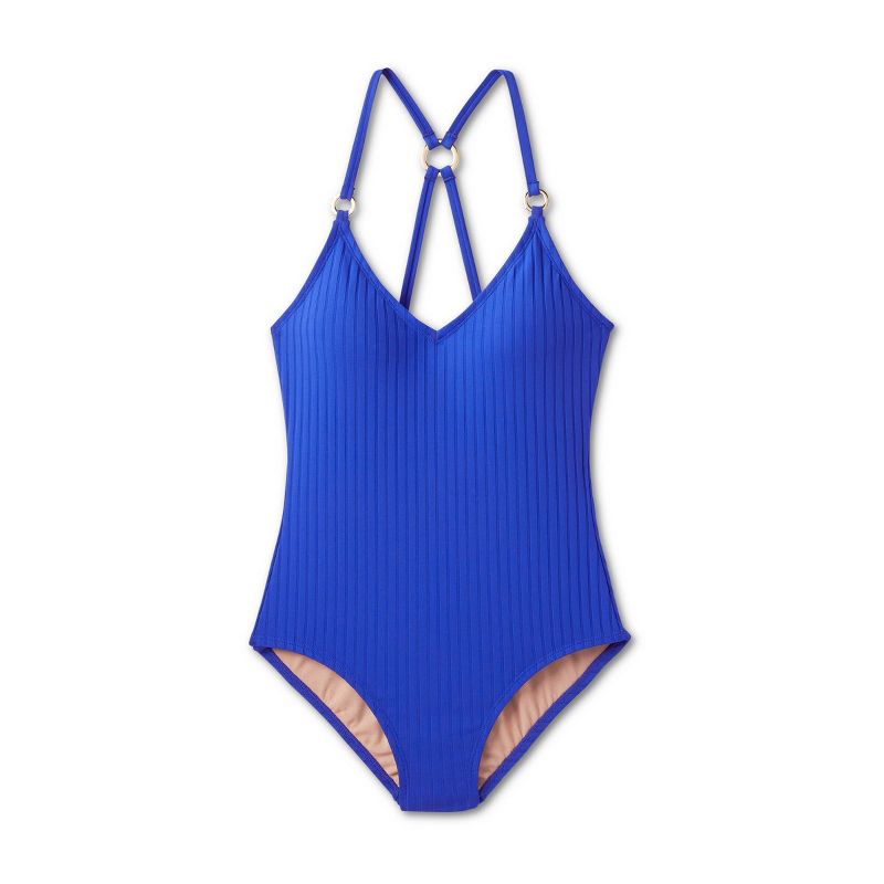 Women's Wide Ribbed Ring Medium Coverage One Piece Swimsuit - Kona Sol™, 6 of 23