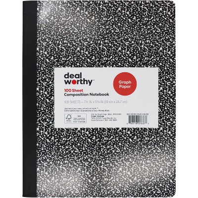 Composition Book Quad Ruled - Dealworthy™