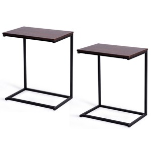 Tangkula 2PCS 26" Laptop Holder Sofa Side End Table C Table Home Office Furniture - 1 of 4
