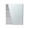ChicFurnit Bathroom Storage Cabinet Wall Mounted Mirror Medicine Cabinet with Four Compartments for Bathroom Organization, White, 28.35"*22.05"*4.72" - 4 of 4