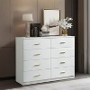 Hommoo Modern White 8-Drawer Dresser for Bedroom - image 2 of 3