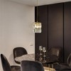 Siljoy 1- Light Gold Crystal Linear Pendant Light - 4 of 4
