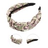 Unique Bargains Women's Elegant Knotted Printed Wide Hairband 6.30"x4.92" Green 1 Pc - 3 of 3