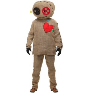 HalloweenCostumes.com Adult Burlap Voodoo Doll Costume - 1 of 2