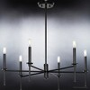 Urban Ambiance Luxury Contemporary Chandelier 10.375''H x 30''W,  Midnight Black Finish,  Parkes Collection, UHP4243 - 4 of 4