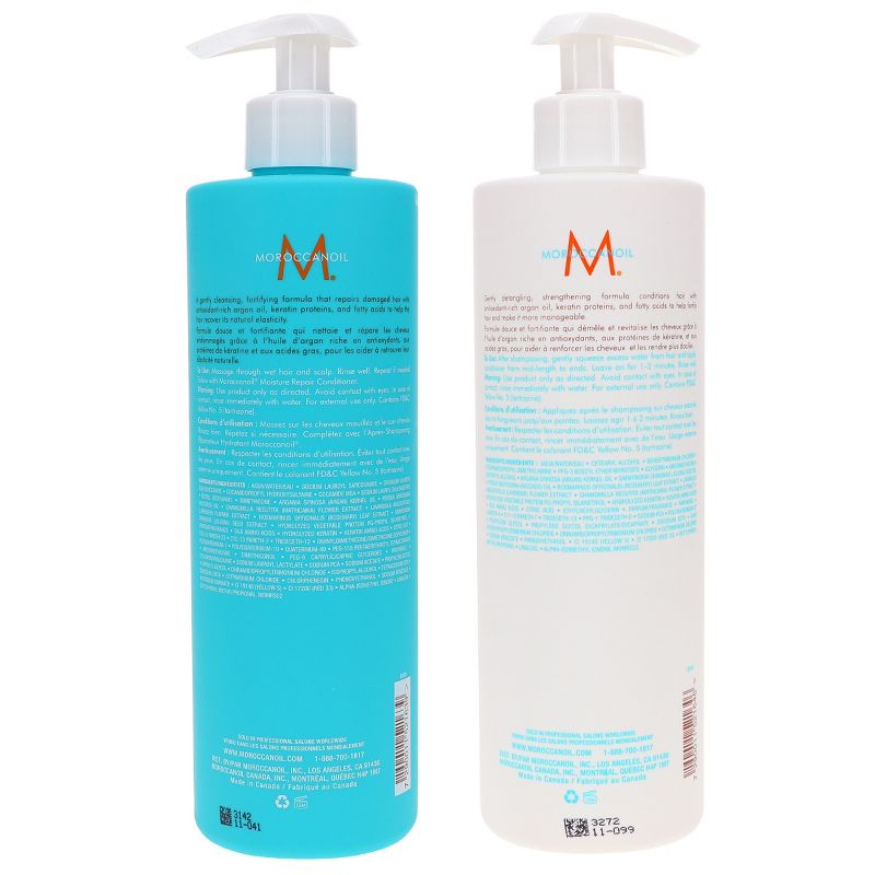 Moroccanoil Moisture Repair Shampoo 16.9 oz & Moisture Repair Conditioner 16.9 oz Combo Pack, 4 of 9