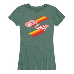 Women's - Hot Wheels - Valentine's You Make My Heart Race Short Sleeve Graphic T-Shirt - 1 of 4