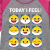 Girls' - Baby Shark - Today I Feel Shirt Tail Raglan Graphic T-shirt - 2 of 4