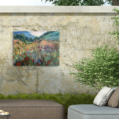 14x19 Colorful Landscape Aluminum Framed Canvas Print