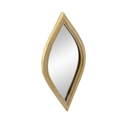 FURNIinspire Decorative Wall Mirrors Antique Gold Accent Mirror with Vintage Frame for Home Decor, Antique Gold, 1.5"*10.6"*1"