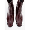Chara - Burgundy Print Block Heel Ankle Boot (Women) burgundy printed 5.5 Prologue Shoes - 2 of 4