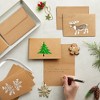Sustainable Greetings 100 Pack Blank Cards and Envelopes 4x6, Bulk Kraft Paper Greeting Cards for All Occasions - 2 of 4