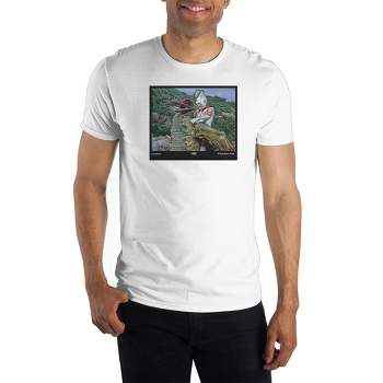 Mens White Ultraman TV Series Graphic Tee Shirt