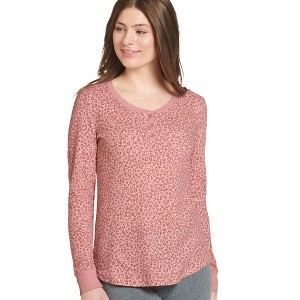 Jockey Women's Long Sleeve Waffle Henley - 1 of 2