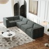 NicBex 106 Inch Chenille Modular L Shaped Sectional Sofa Foam-Filled Compressed Sofa for Living Room,Bedroom - 4 of 4