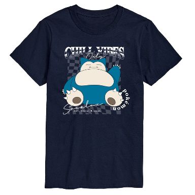 Men's Pokémon Snorlax Chill Vibes Short Sleeve Graphic T-Shirt