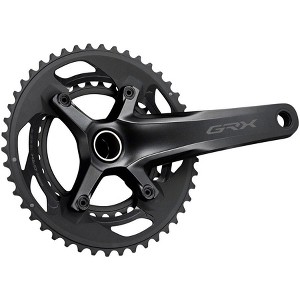 Shimano GRX FC-RX600-10 Crankset 165mm 10-Spd 46/30t 110/80 BCD Black - 1 of 1