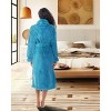 ADR Women's Plush Robe, Women's Plush Bathrobe, Fuzzy Pink Purple Comfy Robe Woman - 3 of 4