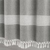 Tucker Stripe Yarn Dyed Cotton Knotted Tassel Shower Curtain - Lush Décor - image 4 of 4