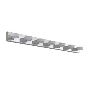 VYNXARIA Chrome Wall Lights, 52" Modern 7-Light Vanity Fixture with Adjustable Brightness - 1 of 4