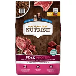 Rachael Ray Nutrish PEAK Natural Open Range Recipe with Beef, Venison & Lamb Dry Dog Food - 23lb