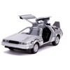 DeLorean DMC (Time Machine) Silver "Back to the Future Part II" (1989) Movie "Hollywood Rides" 1/32 Diecast Car by Jada - 2 of 4