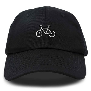 Dalix Bike Embroidered Bicycle Cotton Baseball Cap Adjustable Dad Hat Mens - 1 of 4