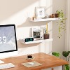 Attop Floating Shelves for Wall, Wall Shelves for Decor Storage Set of 6, Wall Mounted Wood Shelf for Bedroom, Living Room, Bathroom, Kitchen - 3 of 4