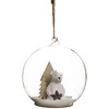 Northlight Polar Bear in Snow Glass Globe Christmas Ornament  - 4.75" - 3 of 4