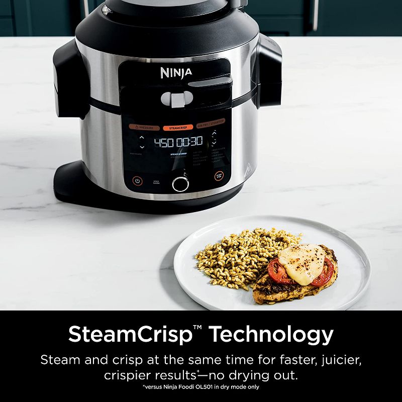 Ninja OL501 Foodi 14-in-1 6.5 Quart Pressure Cooker Steam Fryer with SmartLid, 3 of 9