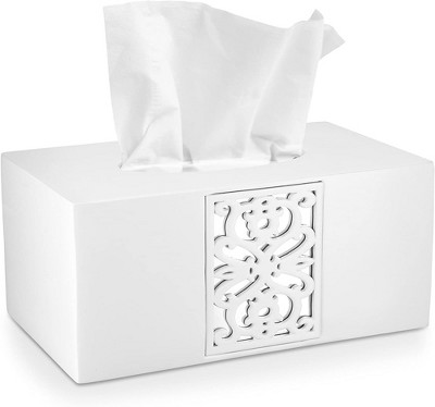 Roeda Brighten Your Life Tissue Box Cover, White