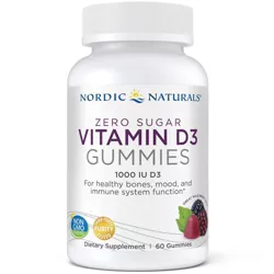 Nordic Naturals Zero Sugar Vitamin D3 Gummies - 60ct