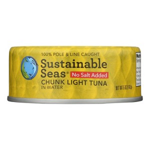 Sustainable Seas - Chunk Light Tuna In Water - Case of 12 - 5 oz - 1 of 3