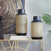 The Novogratz Metal Open Weaved Inspired Vase Set of 2 Brown - Olivia & May: Indoor Amphora Vases, Modern Style - image 2 of 4