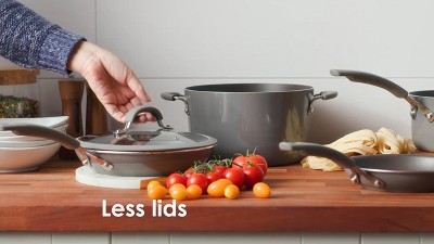 Agave Blue 12.5" Aluminum Nonstick Frying Pan with Ceramic Coating