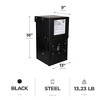 Fusion 300 Watts Low Voltage Stake Light Transformer with Built-In Timer Enhance Brightness and Elegance for Backyard and Patio, Black - 3 of 4